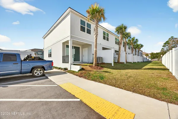 a view of a house with a patio