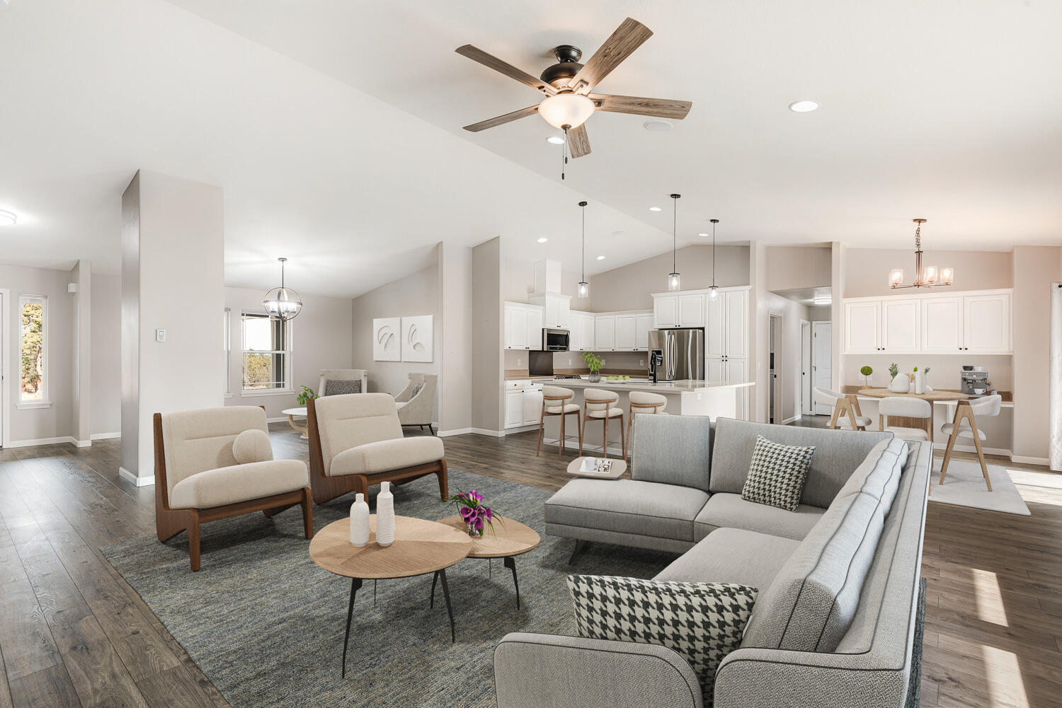 21305 Southwest Gift Road Bend, OR 97703 - Photo 9 of 46 Virtually Staged Open Concept Living