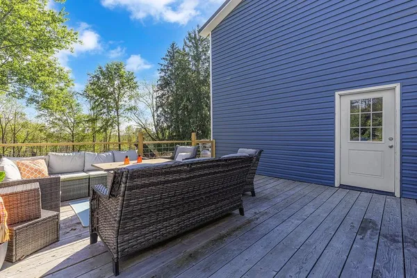 a view of a big yard with a house