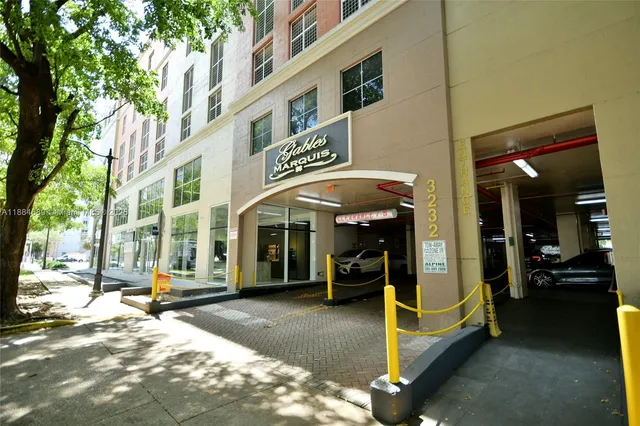 a view of a building with street