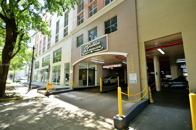 a view of a building with street