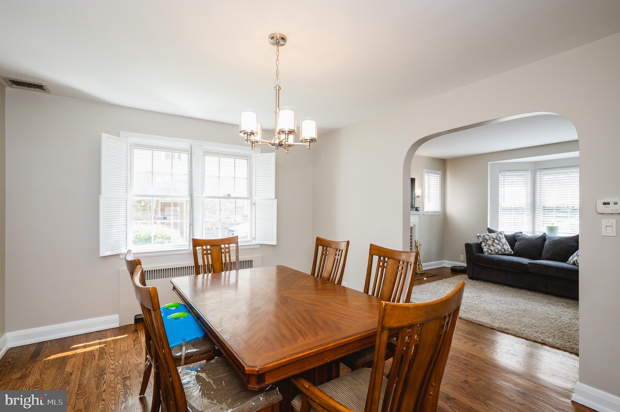7025 Kenleigh Road Baltimore, MD 21212 - Photo 9 of 53 Dining room. Refinished hardwood flooring.
