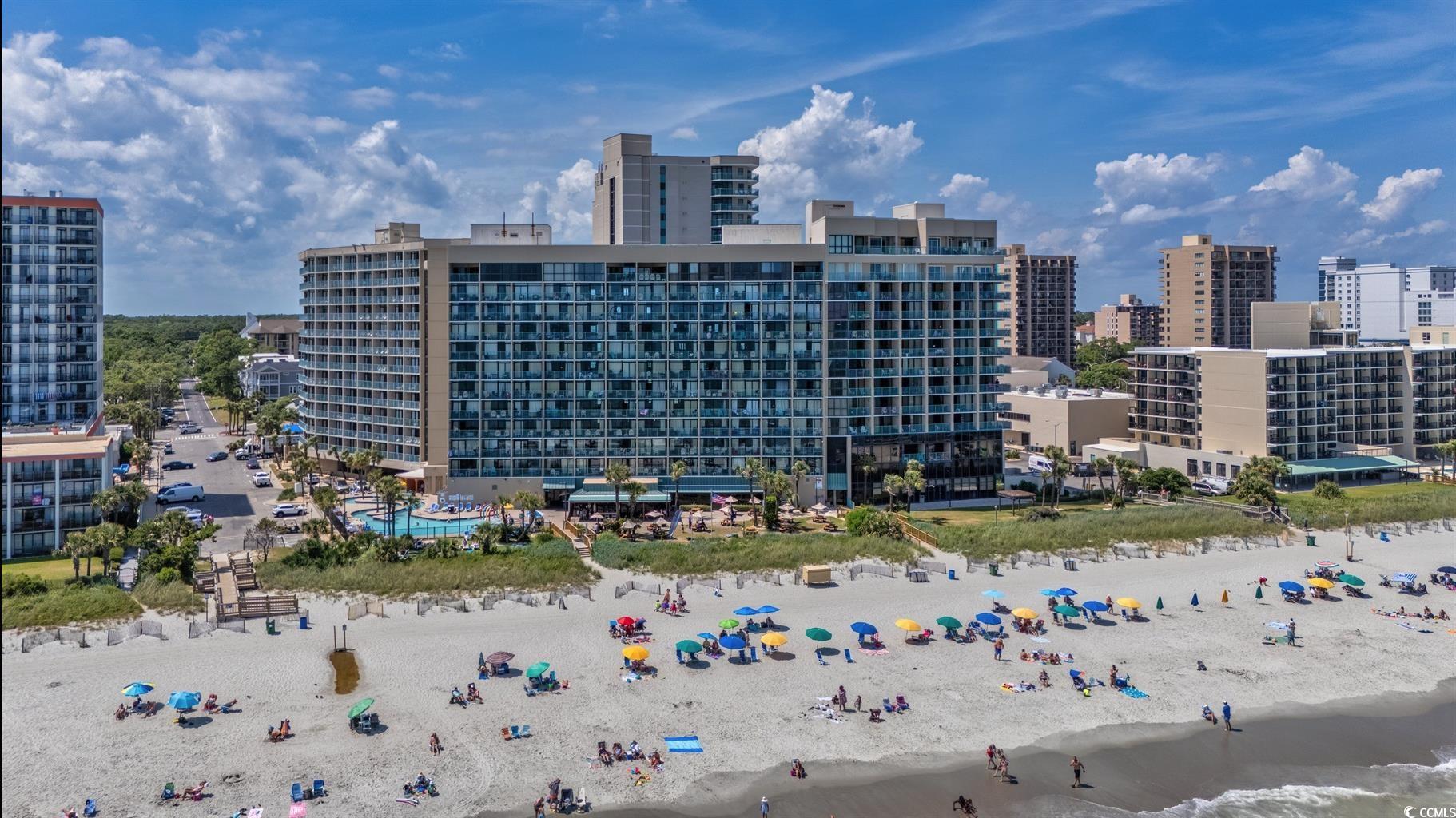 View of urban area with local beach