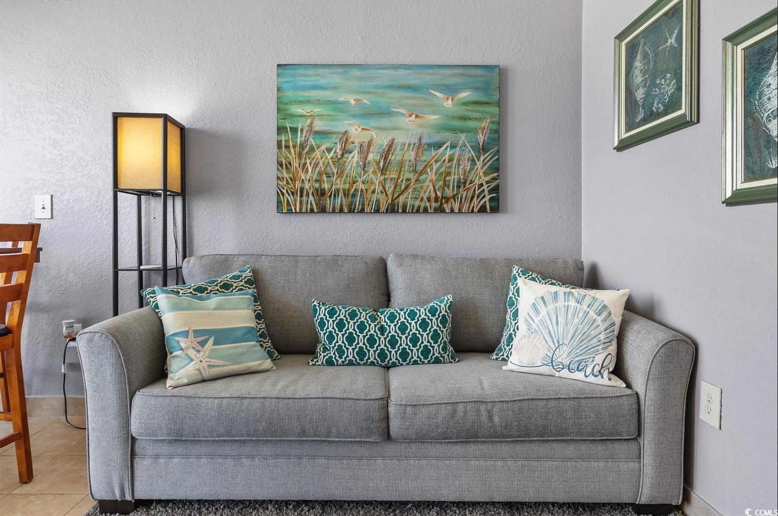 201 74th Avenue North, Unit 2527 Myrtle Beach, SC 29572 - Photo 12 of 18 Living area with a textured wall