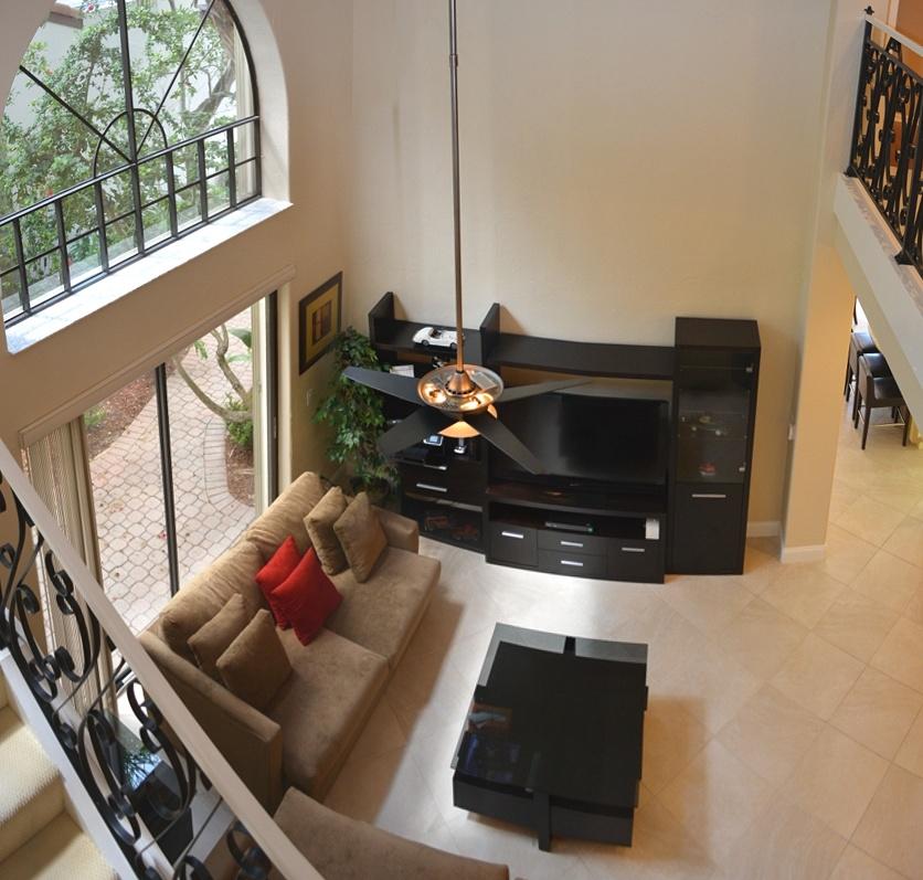 23484 Mirabella Circle South Boca Raton, FL 33433 - Photo 5 of 36 Living Room From Stair case