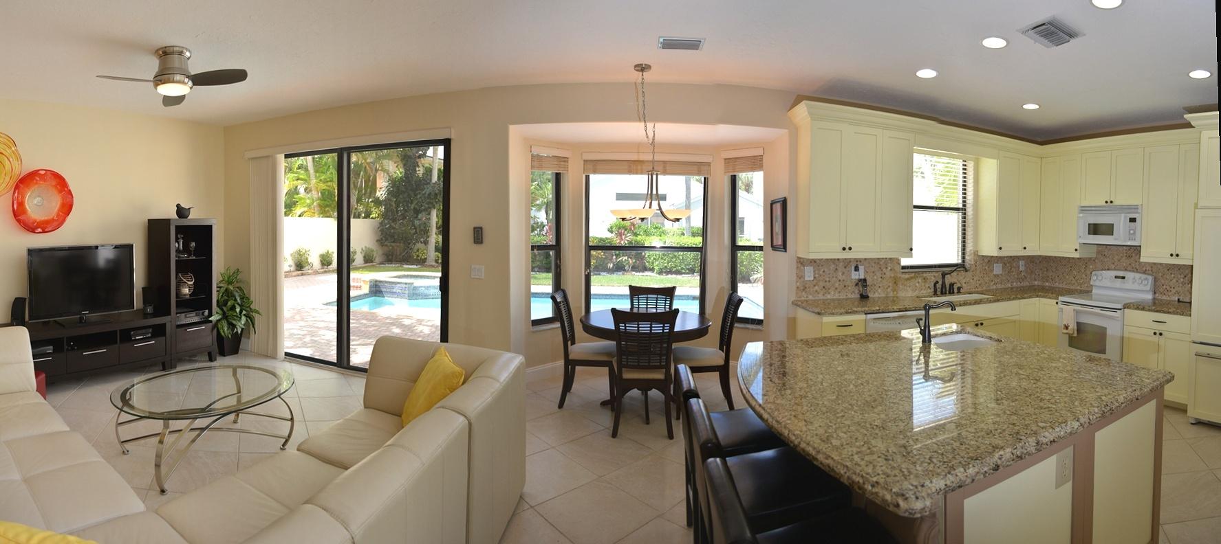 23484 Mirabella Circle South Boca Raton, FL 33433 - Photo 8 of 36 Family Room To Kitchen