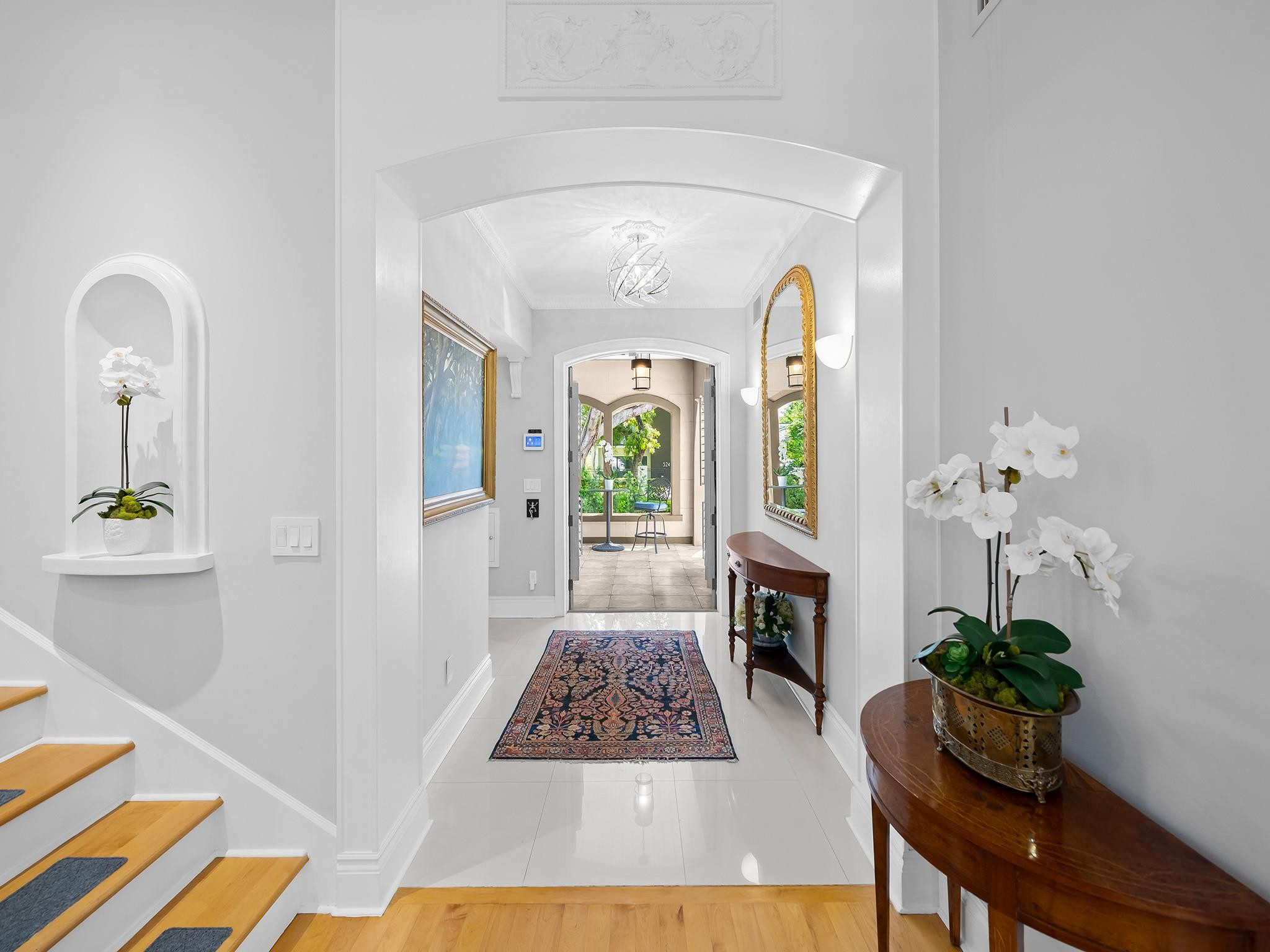 525 North Victoria Park Road Fort Lauderdale, FL 33301 - Photo 7 of 52 a living room with furniture and a fireplace