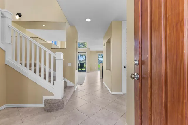 a view of an entryway with staircase