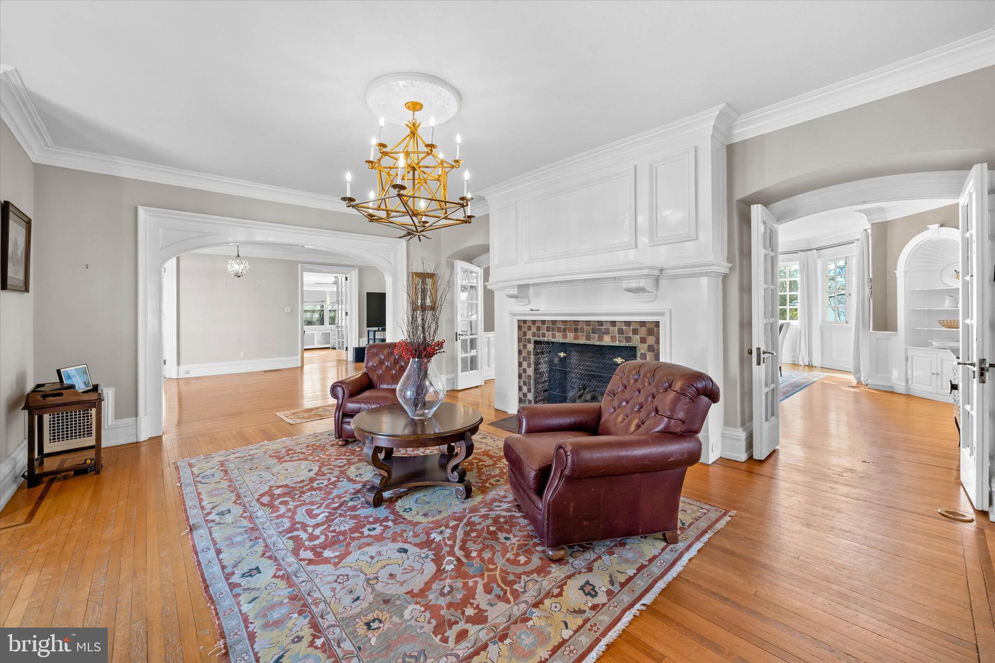 2412 Delaware Avenue Wilmington, DE 19806 - Photo 5 of 64 a living room with furniture and a fireplace