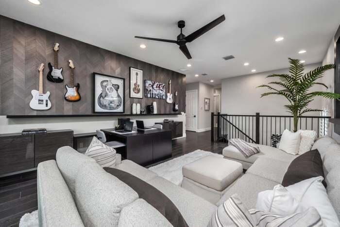 17166 Ludovica Lane Boca Raton, FL 33496 - Photo 13 of 24 a living room with furniture and a ceiling fan