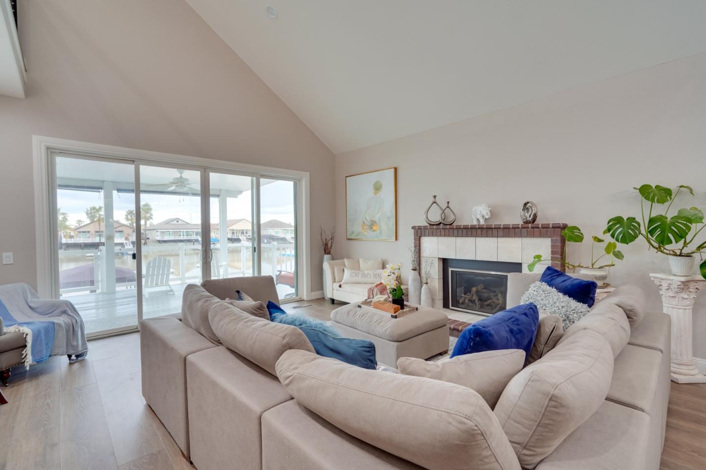 1944 Windward Point Discovery Bay, CA 94505 - Photo 3 of 43 a living room with furniture and a fireplace