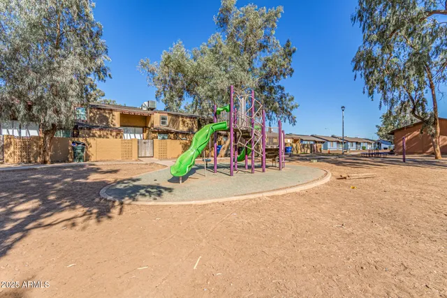 a view of outdoor space with seating