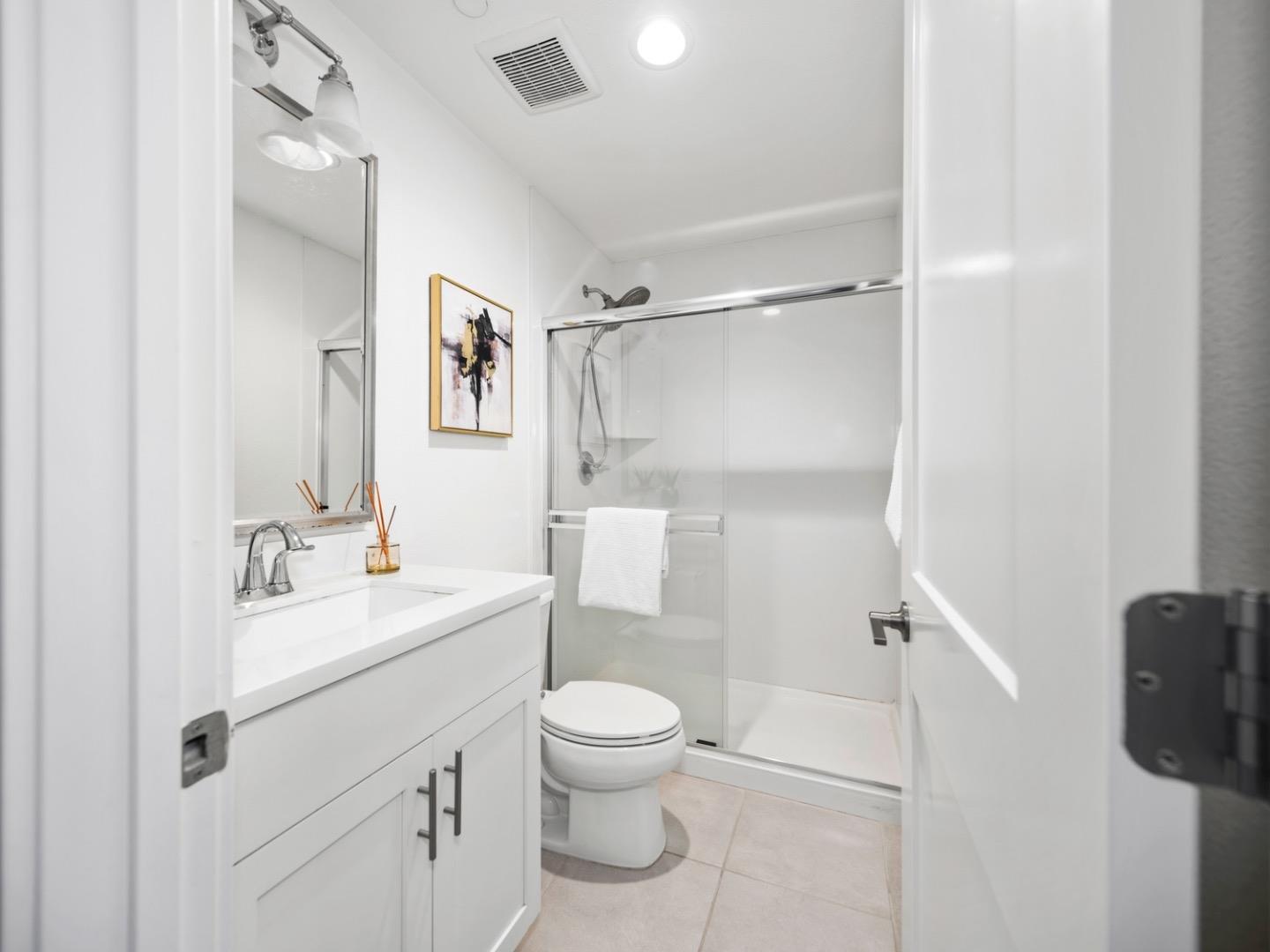2149 Pastoral Loop San Jose, CA 95122 - Photo 26 of 46 a bathroom with a sink a toilet and shower