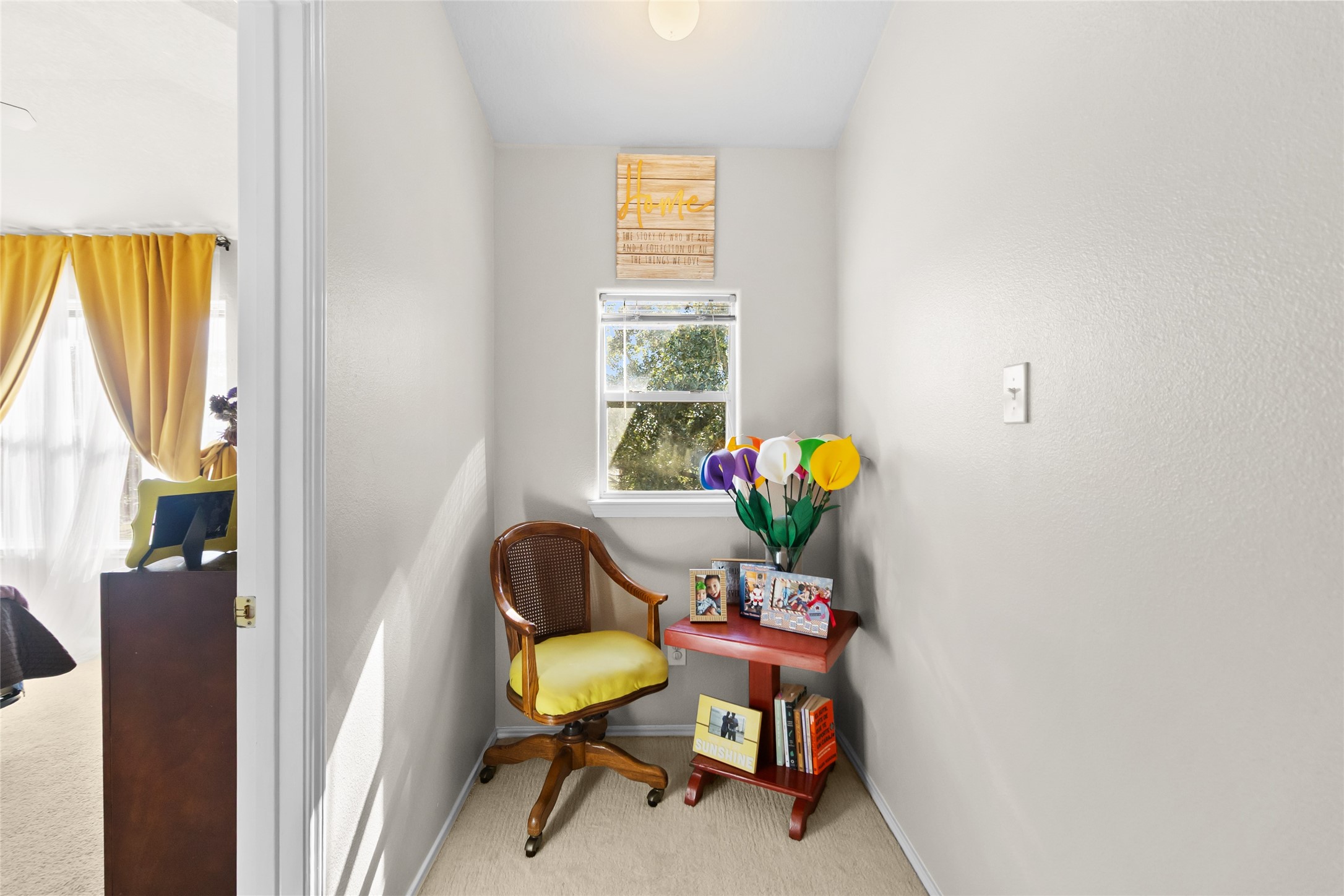 615 Ashlen Drive Houston, TX 77073 - Photo 27 of 35 This cozy nook becomes your quiet pause in the day—perfect for morning coffee, journaling, or a quick reset between tasks. Natural light pours through the window, and the tucked-away layout makes it feel private yet connected to the rest of the home.