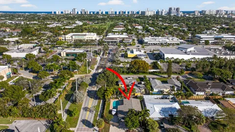 an aerial view of multiple house