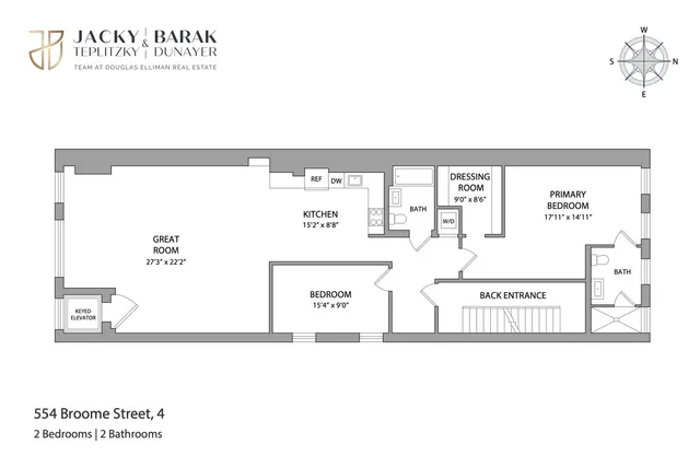 $2,890,000 | 554 Broome Street, Unit 4 | Hudson Square