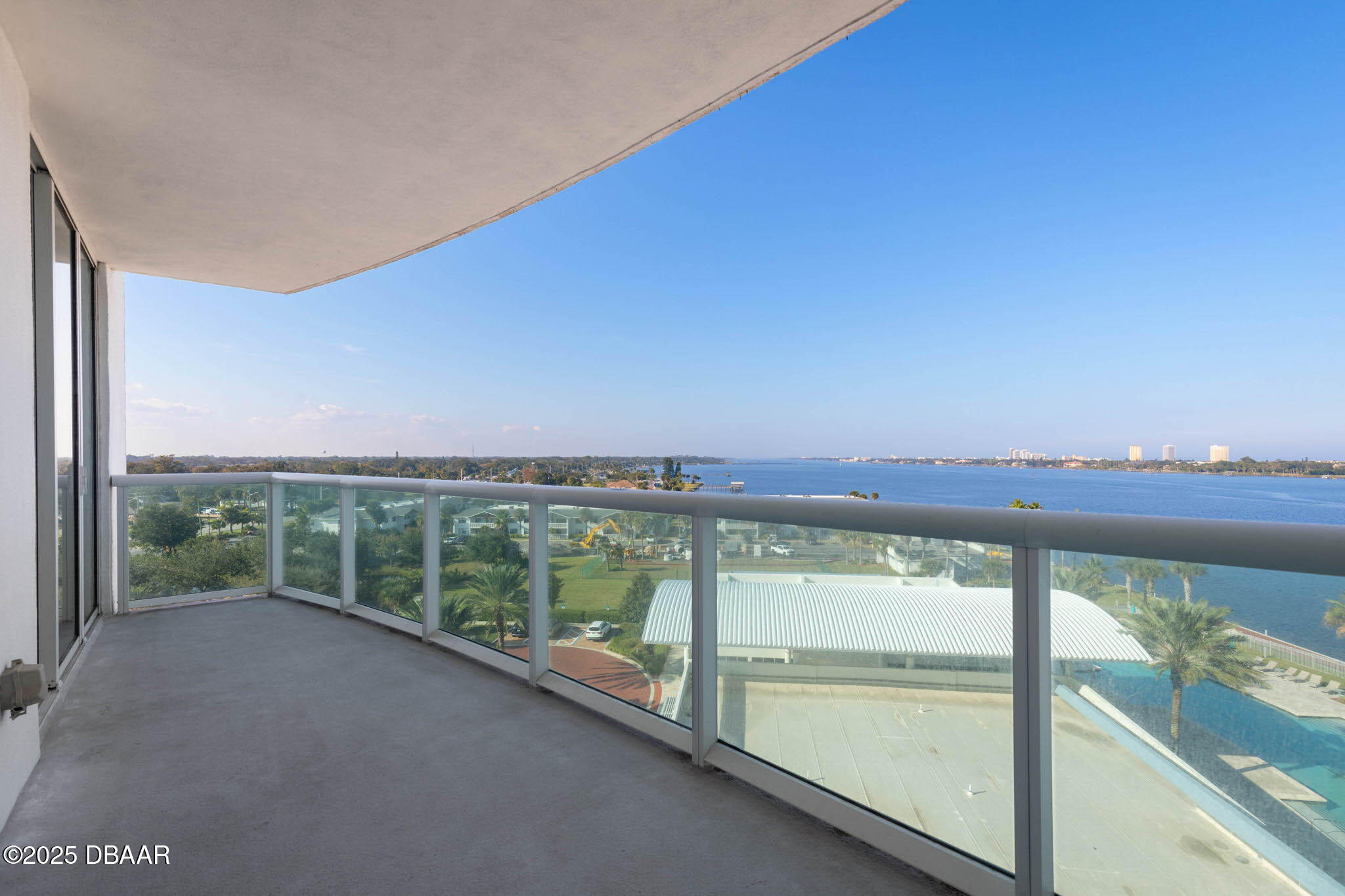 241 Riverside Drive, Unit 708 Holly Hill, FL 32117 - Photo 7 of 80 a view of a balcony with an ocean view