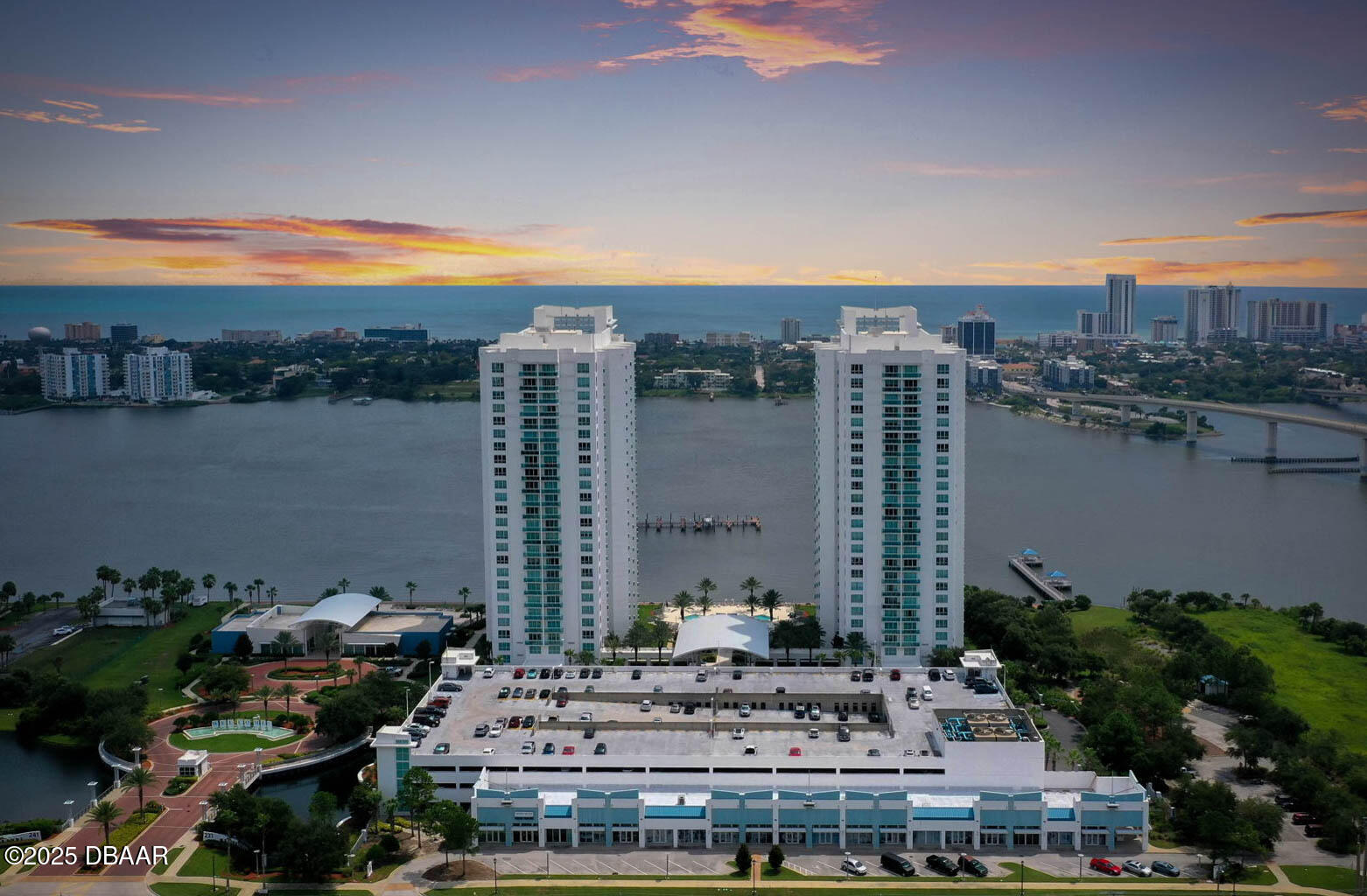 241 Riverside Drive, Unit 708 Holly Hill, FL 32117 - Photo 79 of 80 a view of a lake with a city