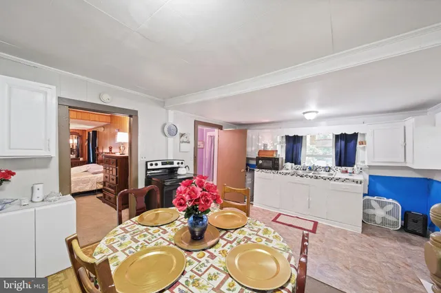 a workspace with a window and a table