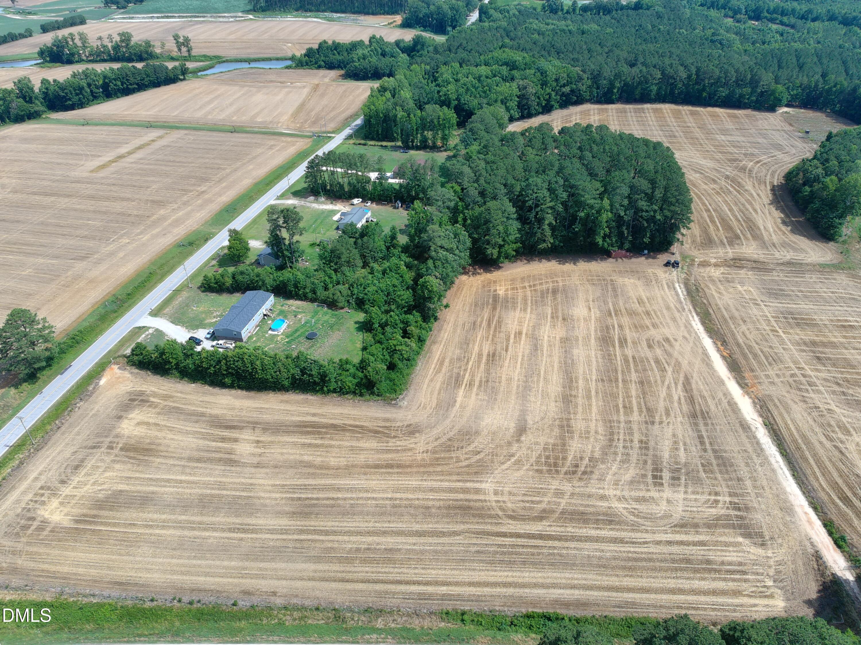 9035 New Sandy Hill Church Road Middlesex, NC 27557 - Photo 6 of 45 AERIAL VIEW FROM ROAD