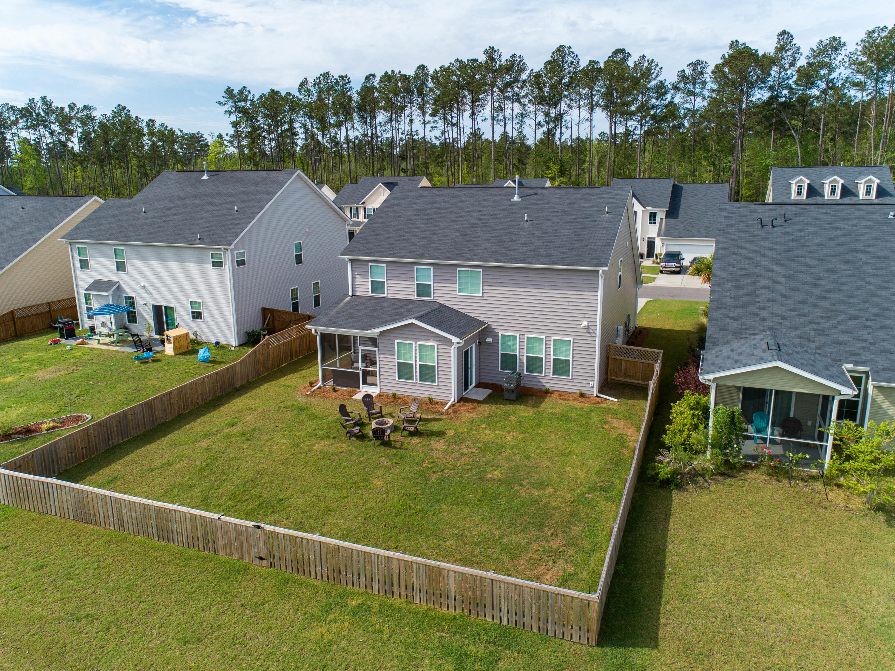 244 Spectrum Road Summerville, SC 29486 - Photo 37 of 45 Aerial Back