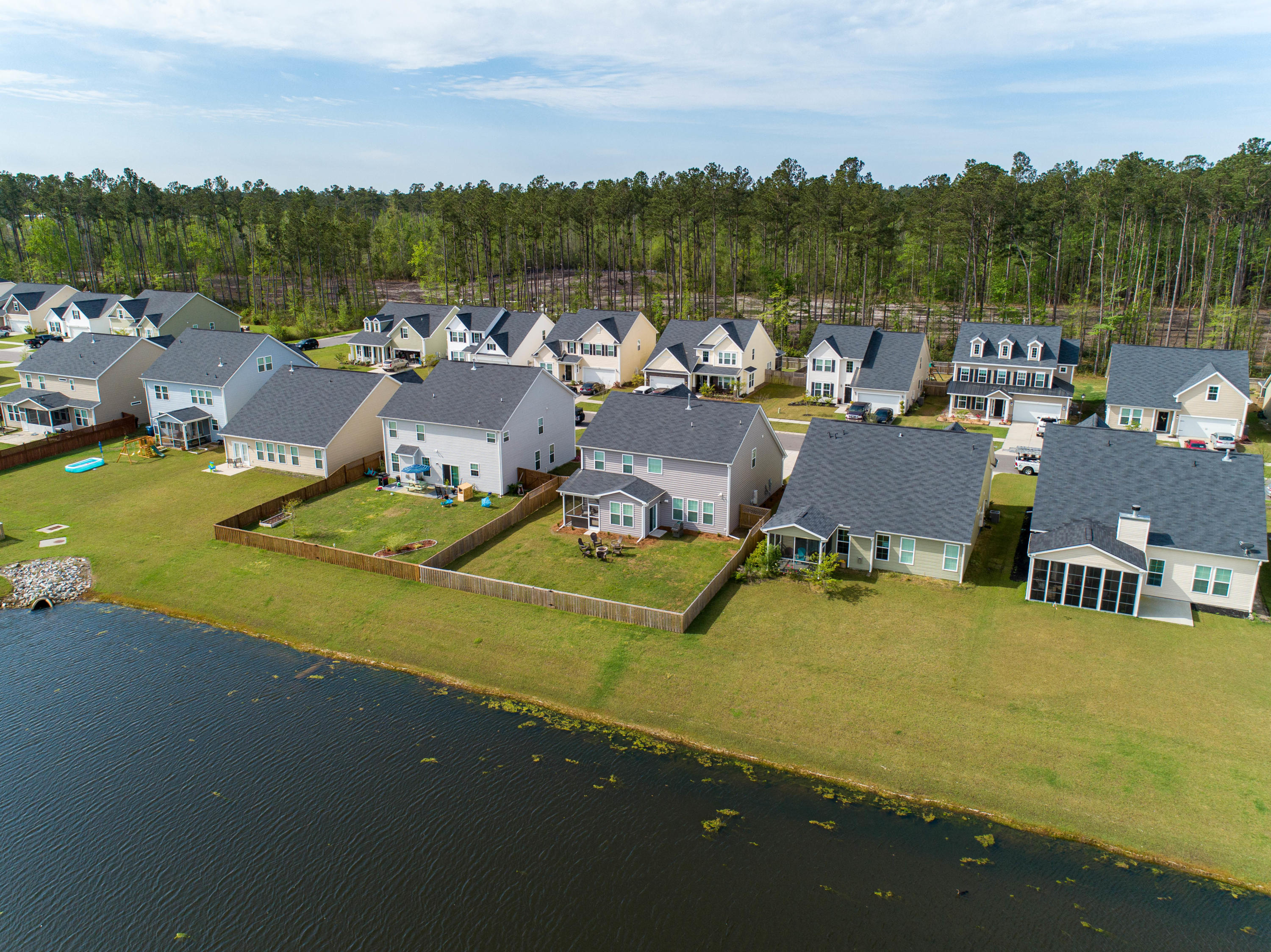 244 Spectrum Road Summerville, SC 29486 - Photo 39 of 45 Aerial Back Pond