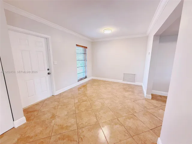 a view of an empty room