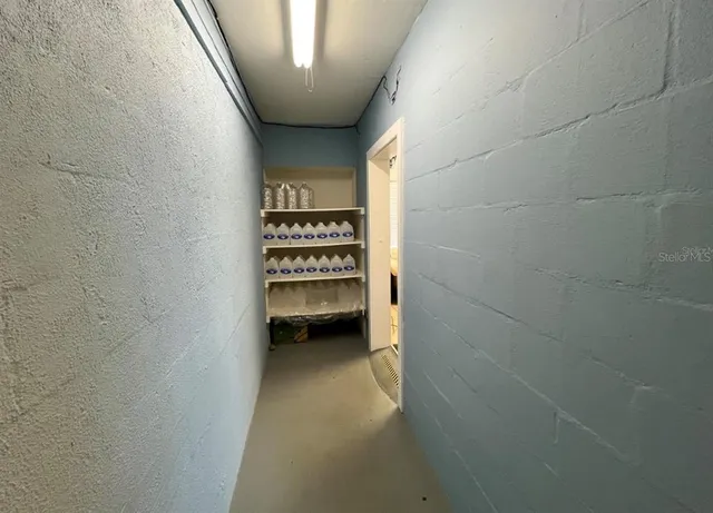 a view of balcony with furniture