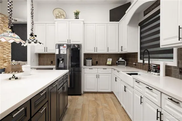a white bath tub sitting in a bathroom
