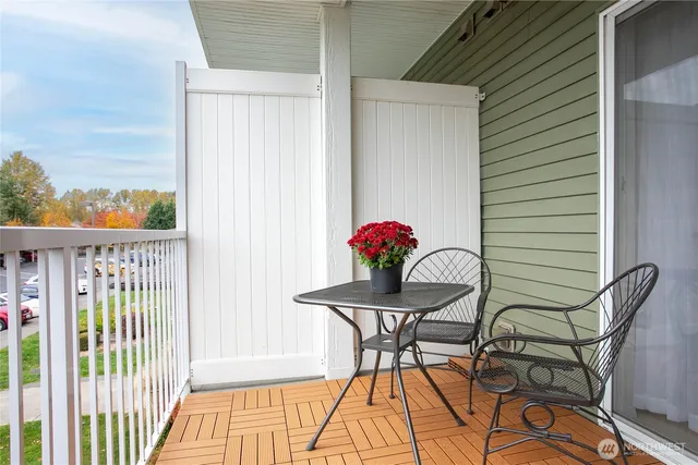 a view of a outdoor seating area
