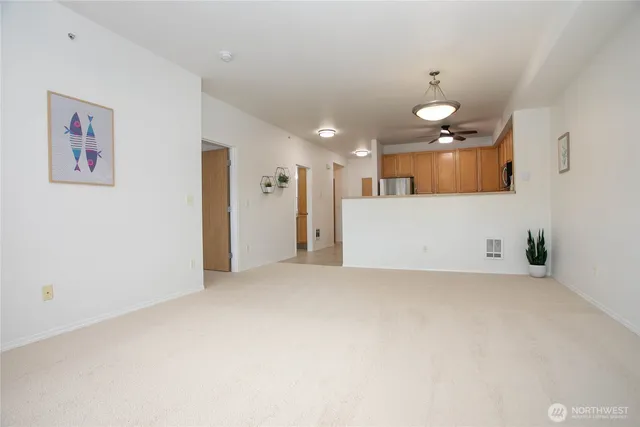 a view of an empty room