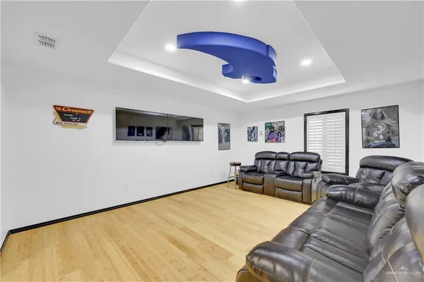 a bed room with a bed and a couch