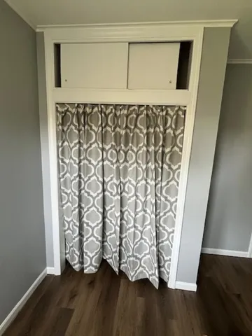 a view of wooden floor in a room