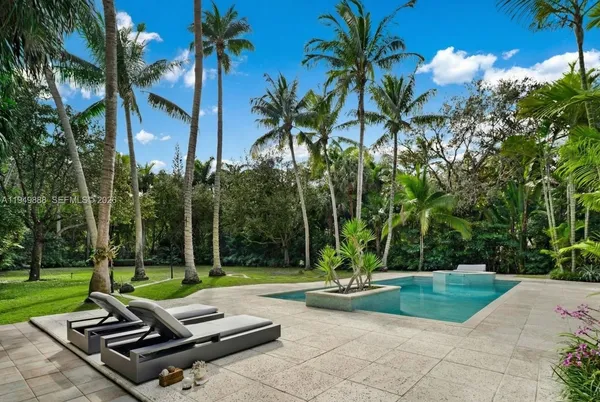 a view of a patio with a patio