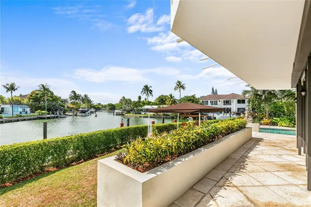 an aerial view of a houses with outdoor space