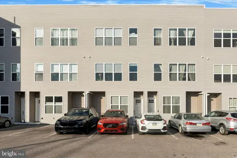 a car parked in front of a building