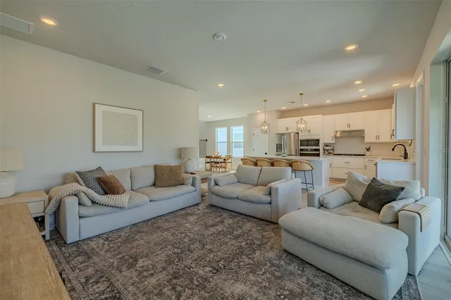 wooden floor in an empty room with a gallery