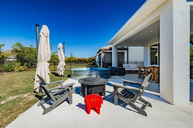 a house view with a garden space