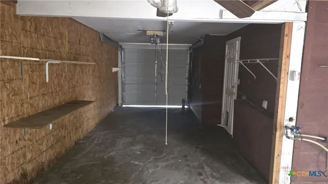 a view of outdoor space yard and garage