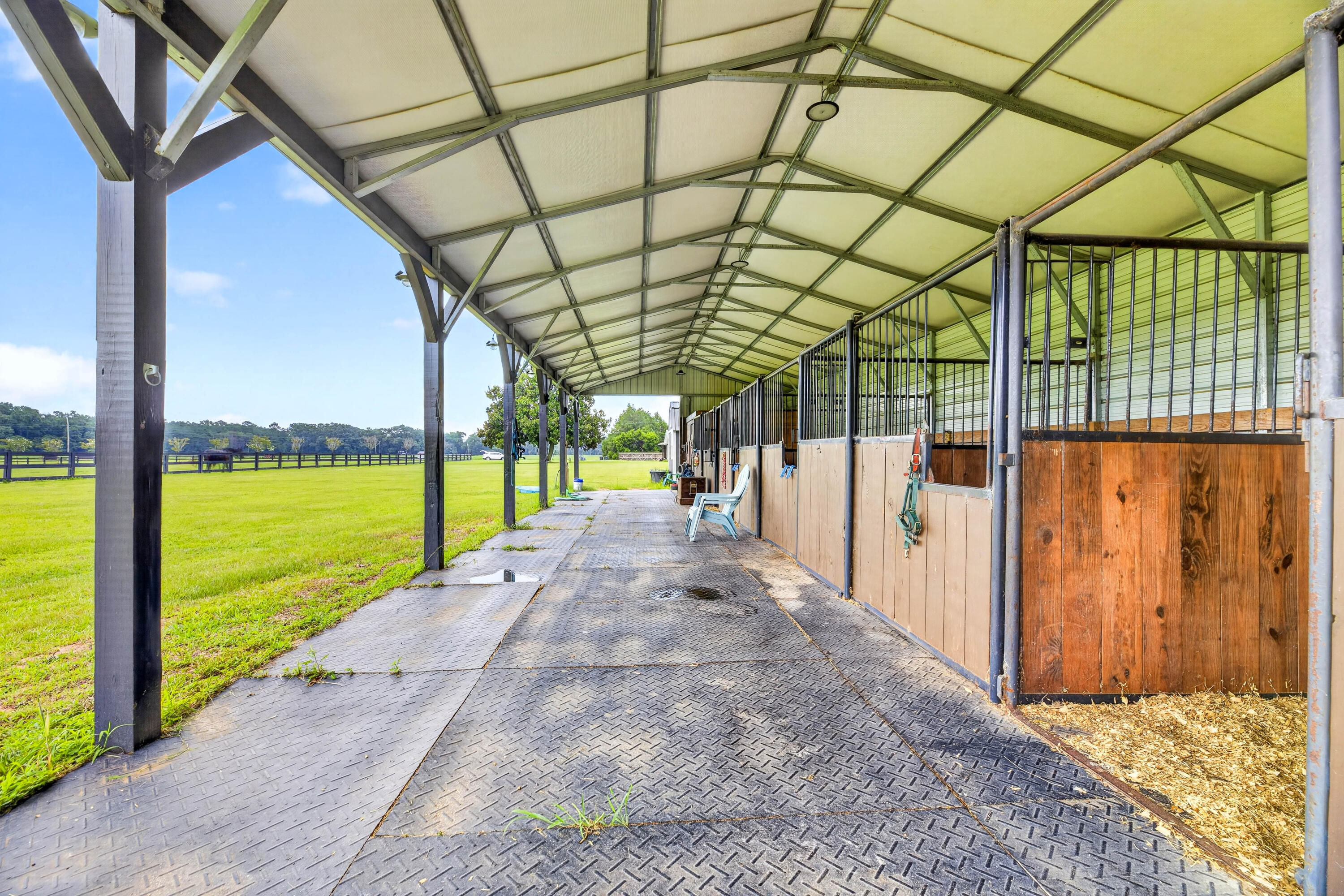 294 Nates Store Road Cameron, SC 29030 - Photo 32 of 41 Well lit Horse Barn with 5 stalls
