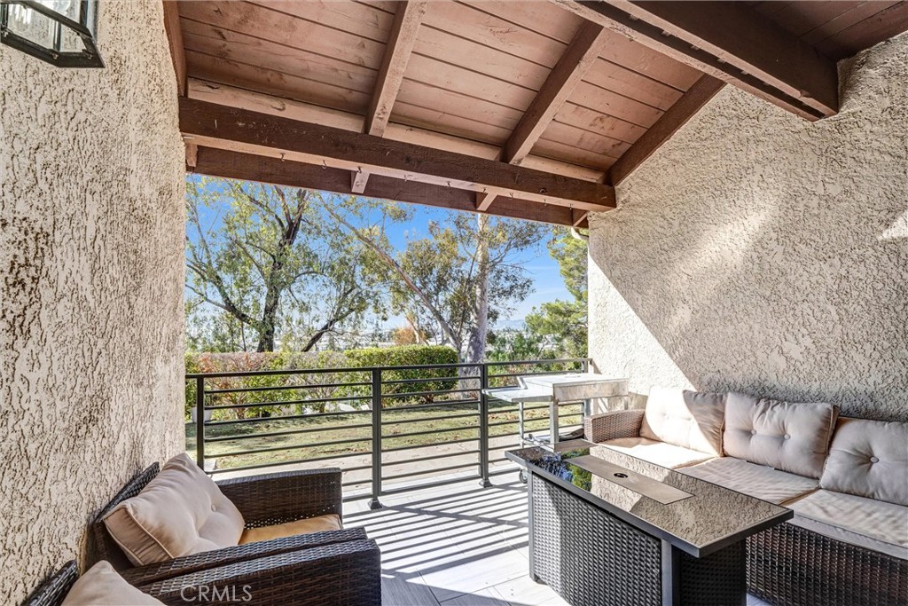 a view of outdoor space with seating