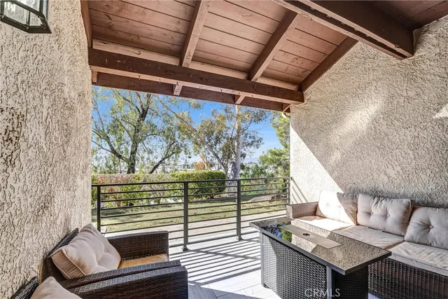 a view of outdoor space with seating