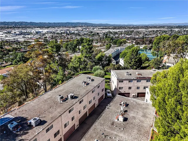 an aerial view of a city