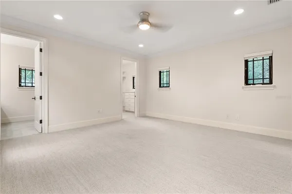 a view of an empty room