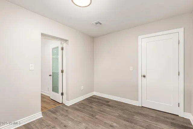 a view of an empty room