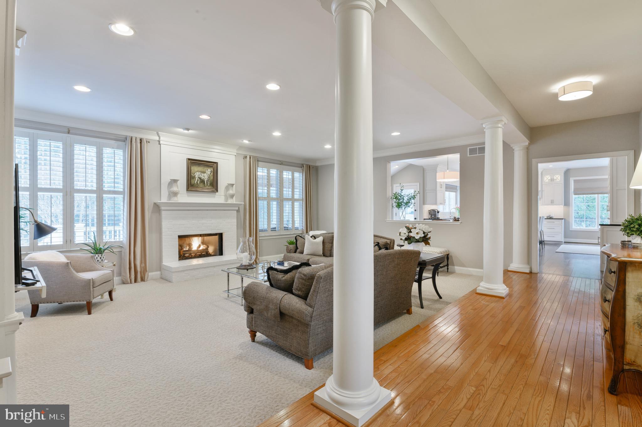 1107 Pebble Spring Drive Berwyn, PA 19312 - Photo 12 of 44 Spacious Step Down Family Room with Gas Fireplace