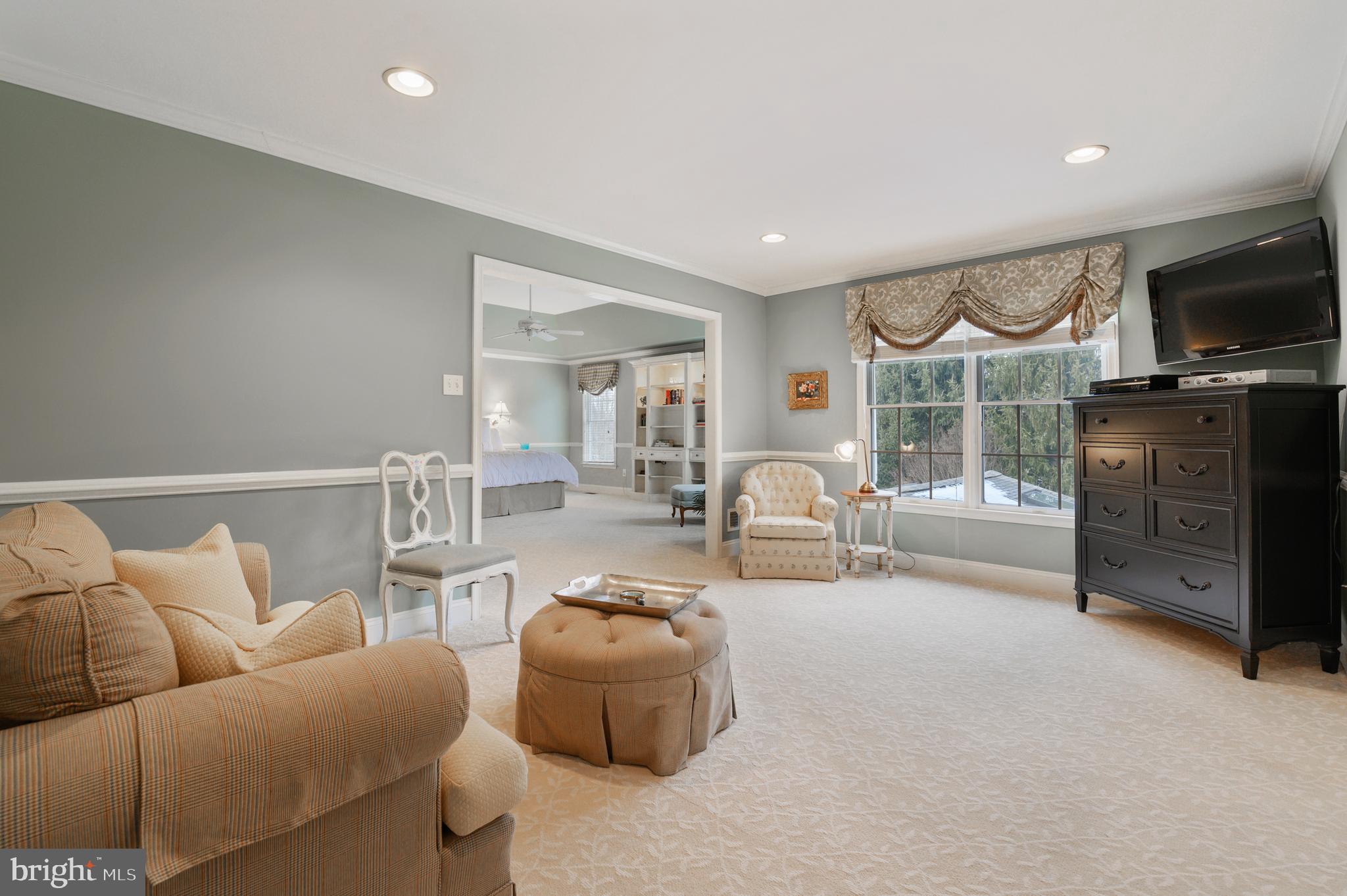 1107 Pebble Spring Drive Berwyn, PA 19312 - Photo 21 of 44 Master Bedroom Sitting Room with Expansive Closet