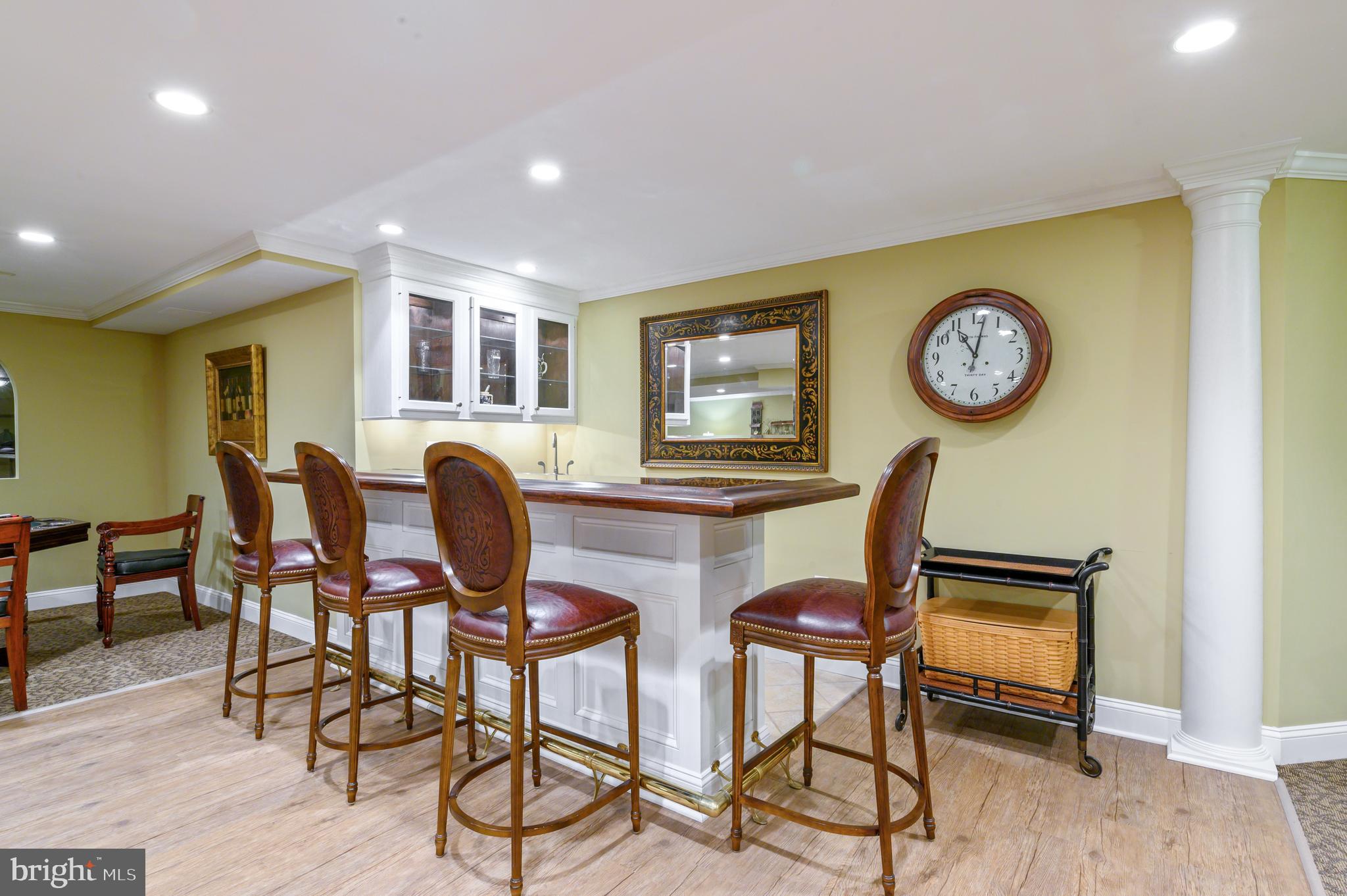 1107 Pebble Spring Drive Berwyn, PA 19312 - Photo 32 of 44 Built-in Bar with Wine Fridge and Sink