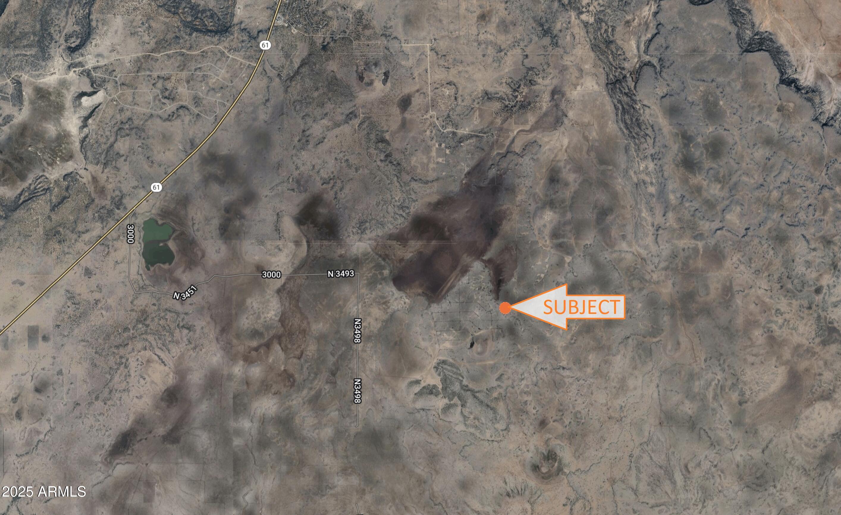 a view of a dry yard