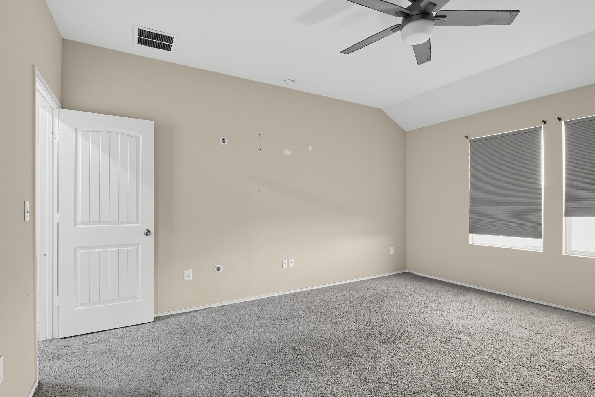11810 Pyrite Road Manor, TX 78653 - Photo 24 of 38 Soft carpeting underfoot pairs with vaulted ceilings to create an inviting, open atmosphere.